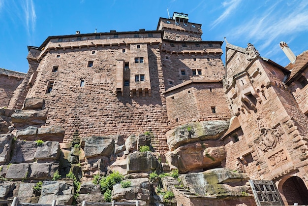 Widok Na Zamek Hautekoenigsburg Alzacja