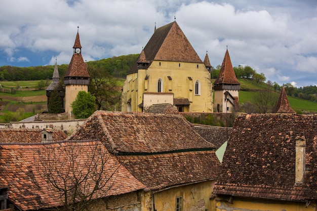 Widok na zamek ze wzgórza