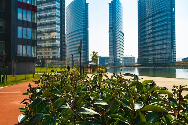 Widok nowoczesnych budynków mieszkalnych w Esenyurt Istanbul