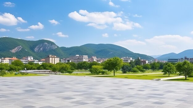 Widok panoramiczny na miasto Ljubljana w Słowenii