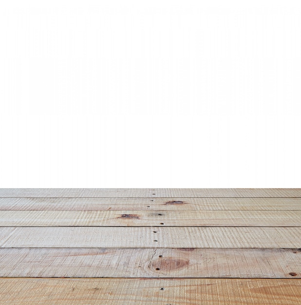 Widok perspektywiczny z drewnianą podłogą z drewna