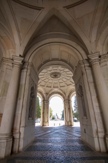 Widok piękny Ajuda pałac lokalizować w Lisbon, Portugalia.