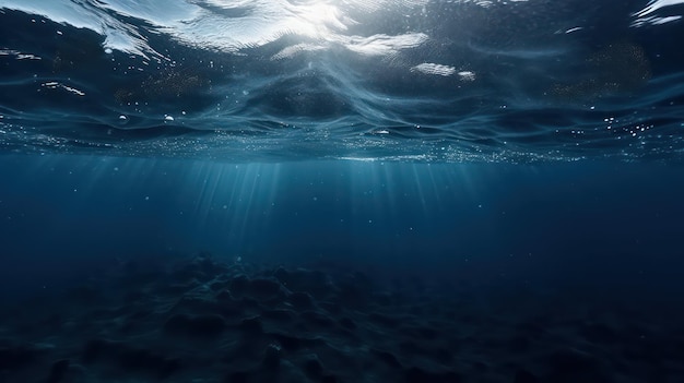 Widok pod wodą