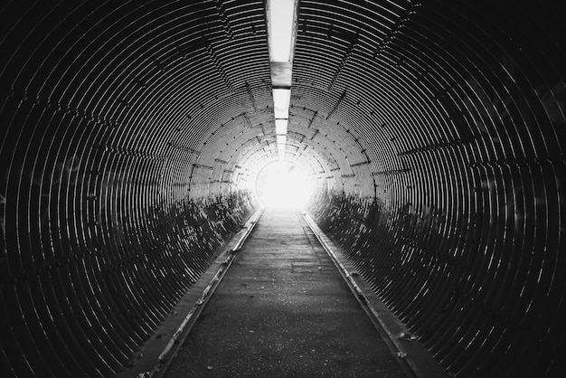 Zdjęcie widok tunelu drogowego