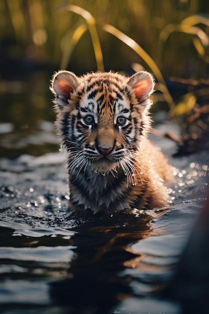 Zdjęcie widok tygrysa