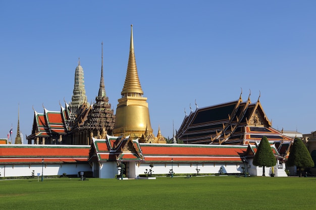 widok wat phra kaew szmaragdowego buddy