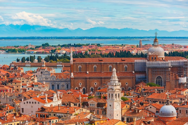 Widok z Campanile di San Marco do Wenecji we Włoszech