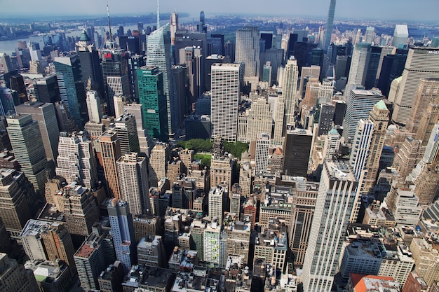 Widok z Empire State Building w Nowym Jorku, Stany Zjednoczone