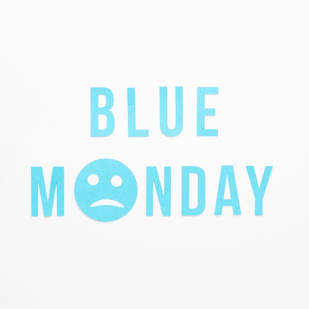 Widok Z Góry Koncepcji Niebieski Poniedziałek