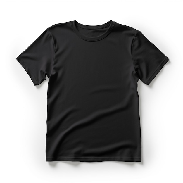 Widok Z Góry Makieta Projektu Czarnej Koszulki