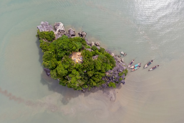 Widok Z Góry Na Koh Nui Nok, Nakhon Si Thammarat