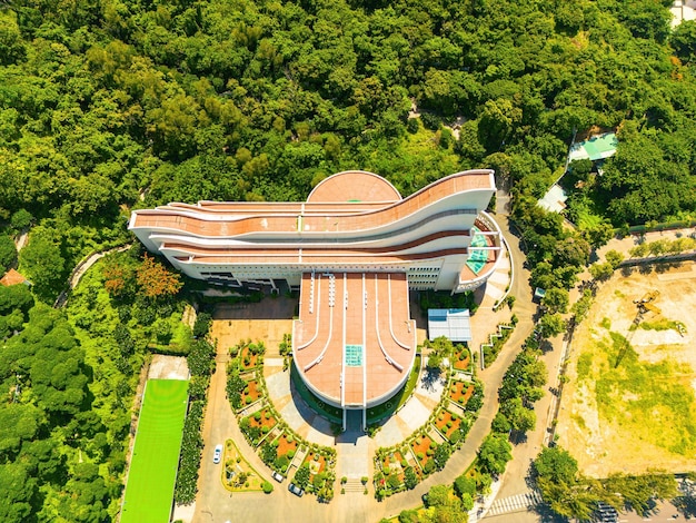 Widok Z Góry Na Muzeum Vung Tau Na Plaży To Największe Muzeum W Vung Tau