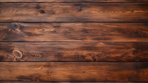 Widok z góry na rustykalne ciemnobrązowe drewniane tło Vintage tekstura tła drewna
