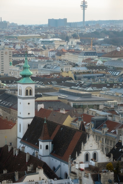 Widok Z Góry Na Stolicę Austrii, Wiedeń.