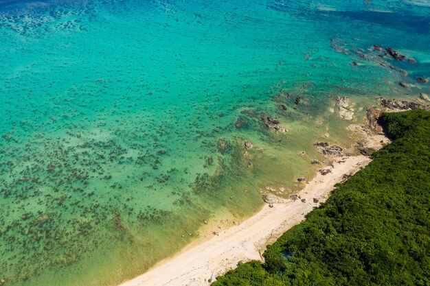 Widok z góry na wyspę Ishigaki