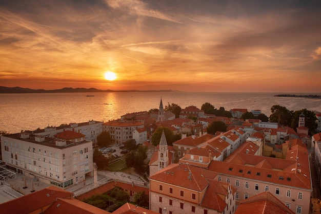 Widok z góry na Zadar Chorwacja