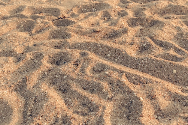 Widok z góry tekstury piasku