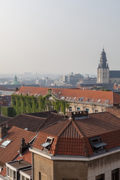 Widok z góry wieży, Bruksela, Belgia