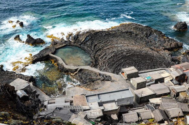 Widok z lotu ptaka El Hierro Wyspy Kanaryjskie Hiszpania