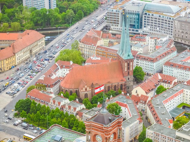 Widok z lotu ptaka HDR Berlin