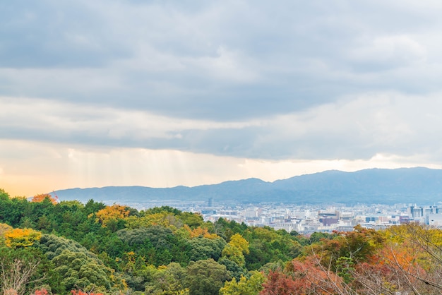 Widok Z Lotu Ptaka Kioto City Z Kiyomizu-dera