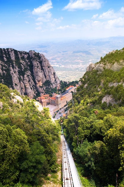 Widok Z Lotu Ptaka Klasztoru Montserrat