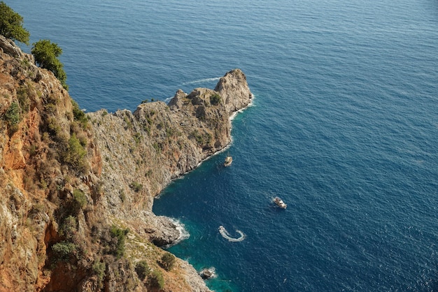 Widok z lotu ptaka miasta Alanya w Antalya Turkiye