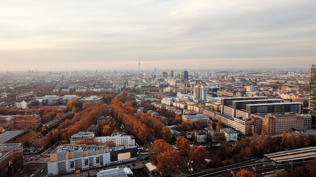 Widok Z Lotu Ptaka Na Berlin Niemcy