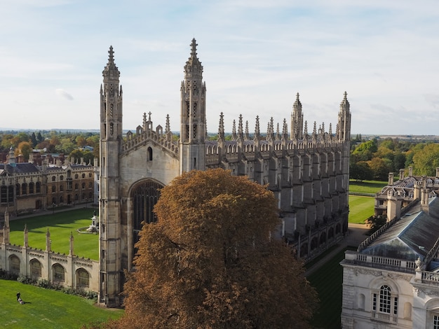 Widok z lotu ptaka na Cambridge