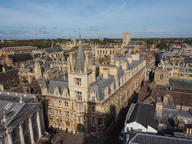 Widok z lotu ptaka na Cambridge