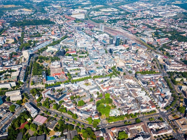 Widok z lotu ptaka na centrum Dortmundu