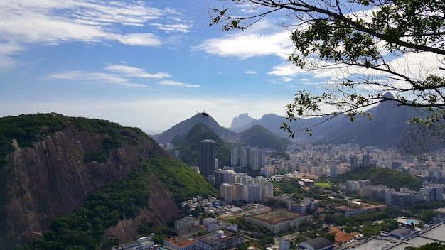 Widok Z Lotu Ptaka Na Miasto Rio De Janeiro W Brazylii.