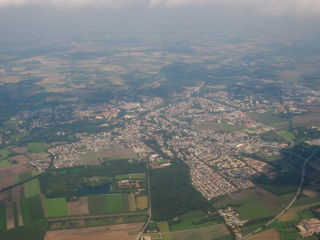 Zdjęcie widok z lotu ptaka na niemcy