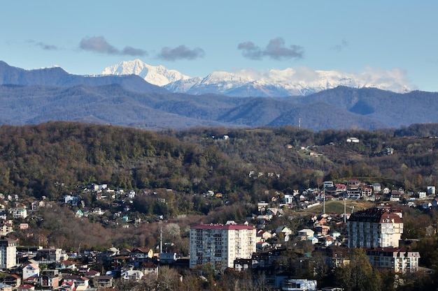 Widok z lotu ptaka na Park Soczi w Adler, Rosja