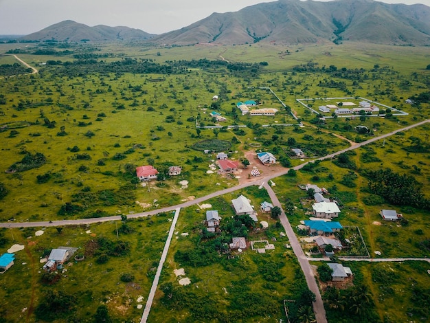 Widok z lotu ptaka na wyspę Moa na Maluku