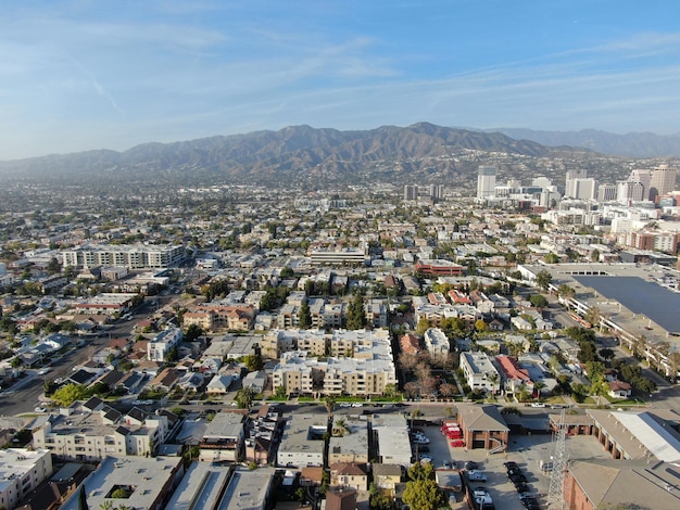 Widok z lotu ptaka nad Glendale Los Angeles County California USA
