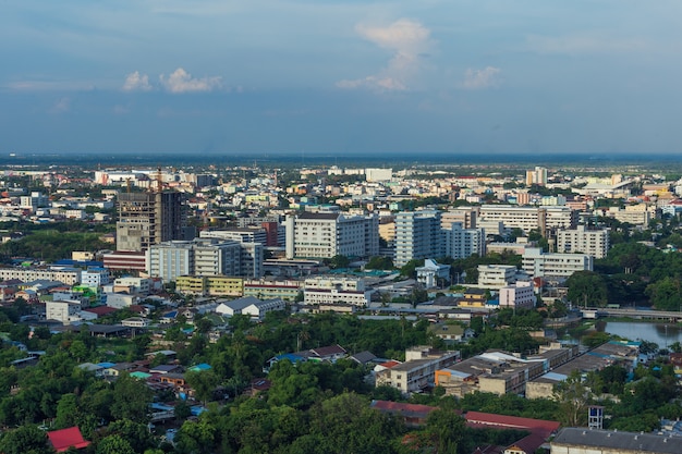 Widok Z Lotu Ptaka Nakhon Ratchasima Miasto Lub Korat, Tajlandia