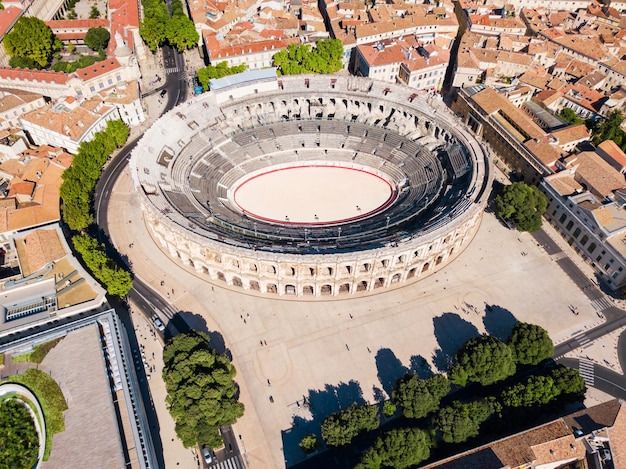 Widok z lotu ptaka Nimes Arena Francja