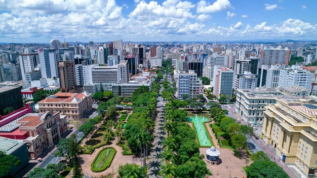 Widok z lotu ptaka Praca da Liberdade w Belo Horizonte Minas Gerais Brazylia