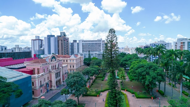 Widok z lotu ptaka Praca da Liberdade w Belo Horizonte Minas Gerais Brazylia