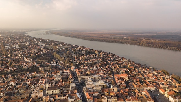 Widok Z Lotu Ptaka Zemun. To Dzielnica Belgradu