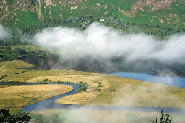 Widok Z Niespodzianki Widok W Pobliżu Derwentwater