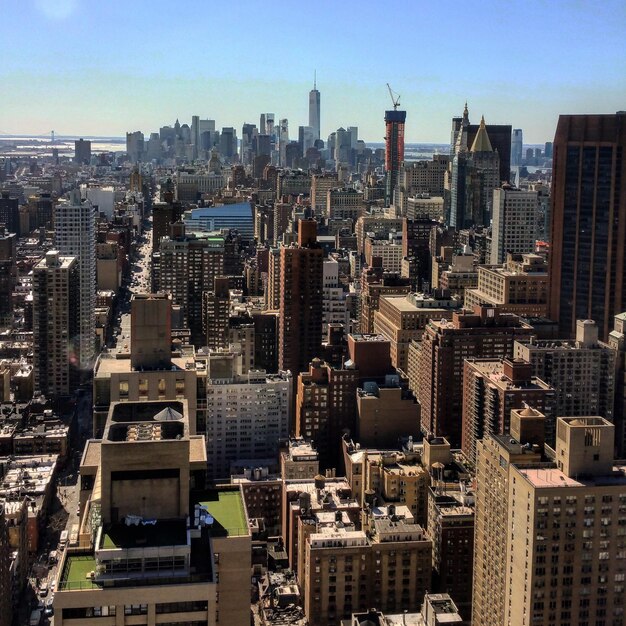Zdjęcie widok z powietrza miasta