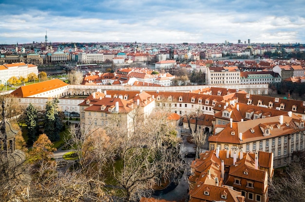 Widok z powietrza na krajobraz miasta