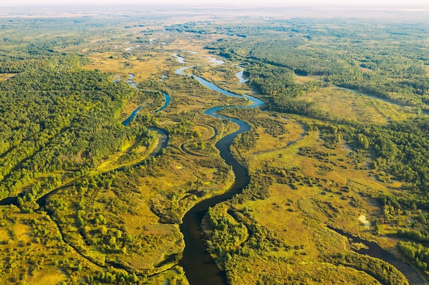 Widok z powietrza na krajobraz