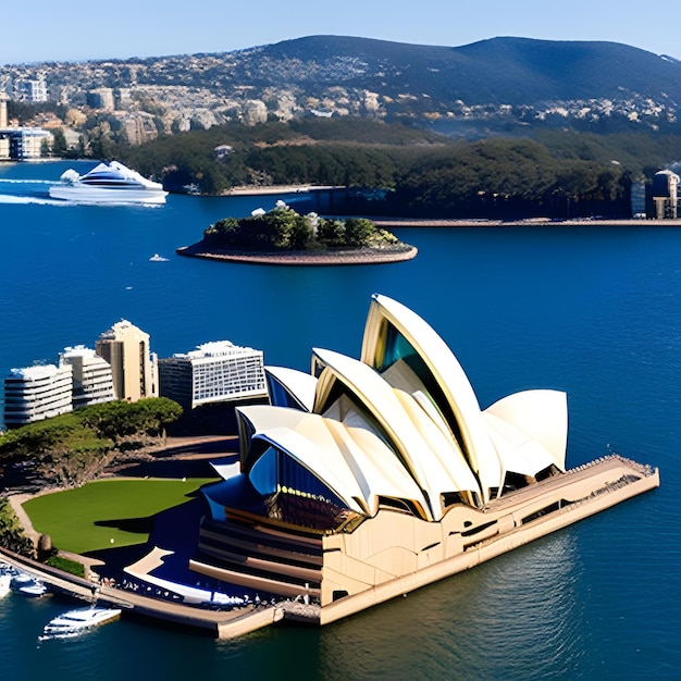 Widok z powietrza na operę w Sydney