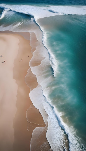 Widok Z Powietrza Pięknej Plaży W Australii Południowej