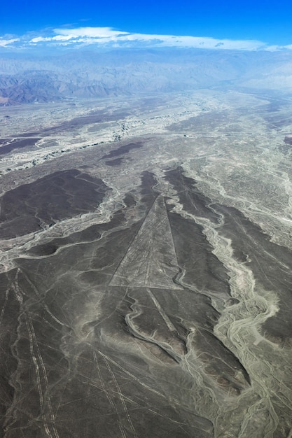 Widok z samolotu na Nazca