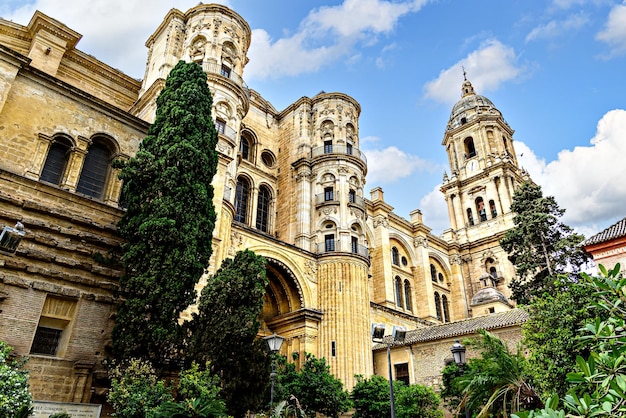 Widoki bazyliki Santa Iglesia de la Encarnacion lub katedry Malaga Andaluzja Hiszpania