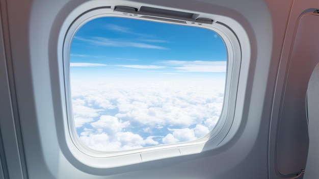 Widoki z okna samolotu podczas lotu